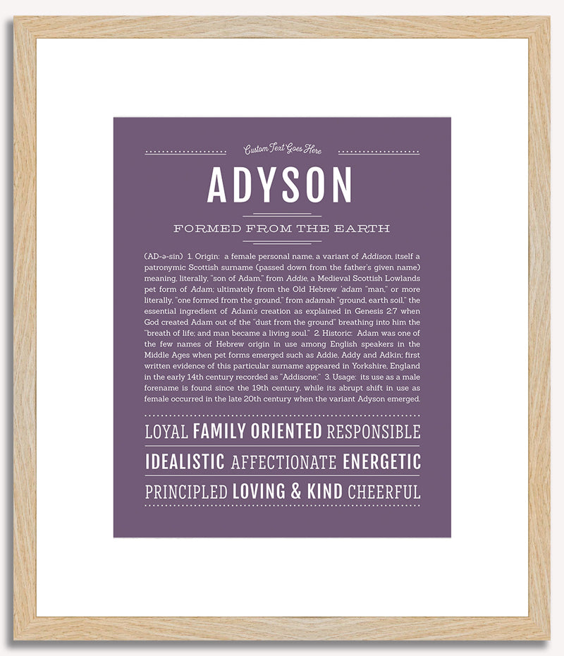 Adyson | Name Art Print