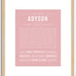 Adyson | Name Art Print