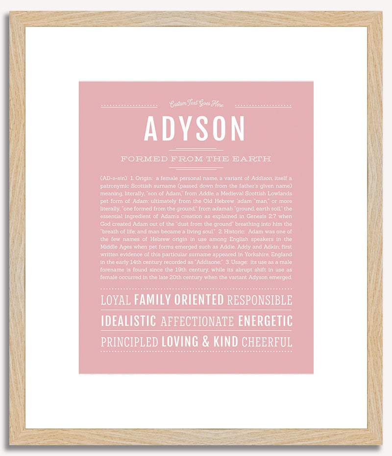 Adyson | Name Art Print