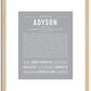 Adyson | Name Art Print