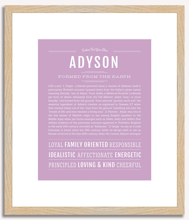 Adyson | Name Art Print