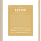 Adyson | Name Art Print