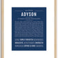 Adyson | Name Art Print