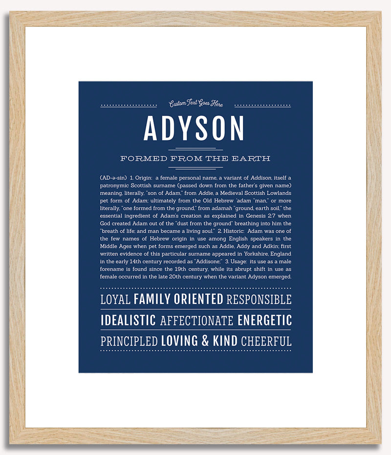 Adyson | Name Art Print