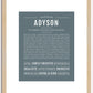 Adyson | Name Art Print