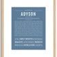 Adyson | Name Art Print