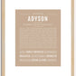 Adyson | Name Art Print