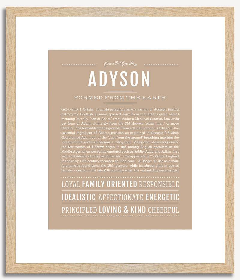 Adyson | Name Art Print