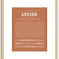 Adyson | Name Art Print