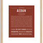 Aedan | Name Art Print