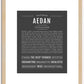 Aedan | Name Art Print