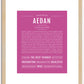 Aedan | Name Art Print