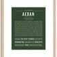 Aedan | Name Art Print