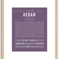 Aedan | Name Art Print