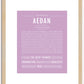 Aedan | Name Art Print