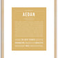 Aedan | Name Art Print