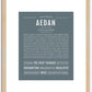 Aedan | Name Art Print