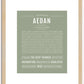 Aedan | Name Art Print