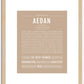 Aedan | Name Art Print