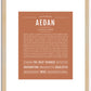 Aedan | Name Art Print