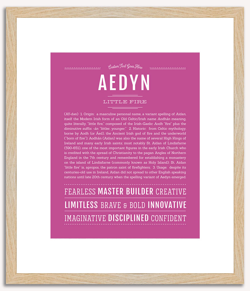 Aedyn | Name Art Print