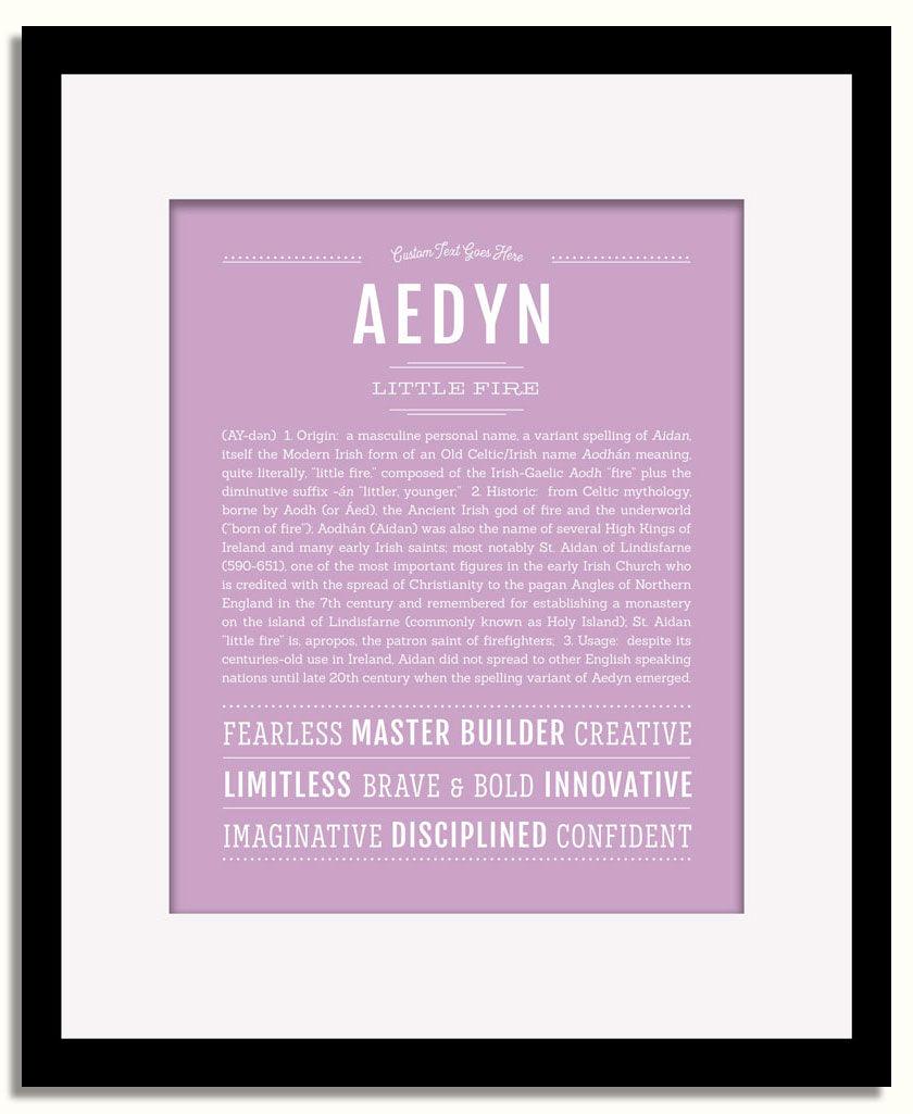 Frame Options | Lilac | Black Frame, Matted