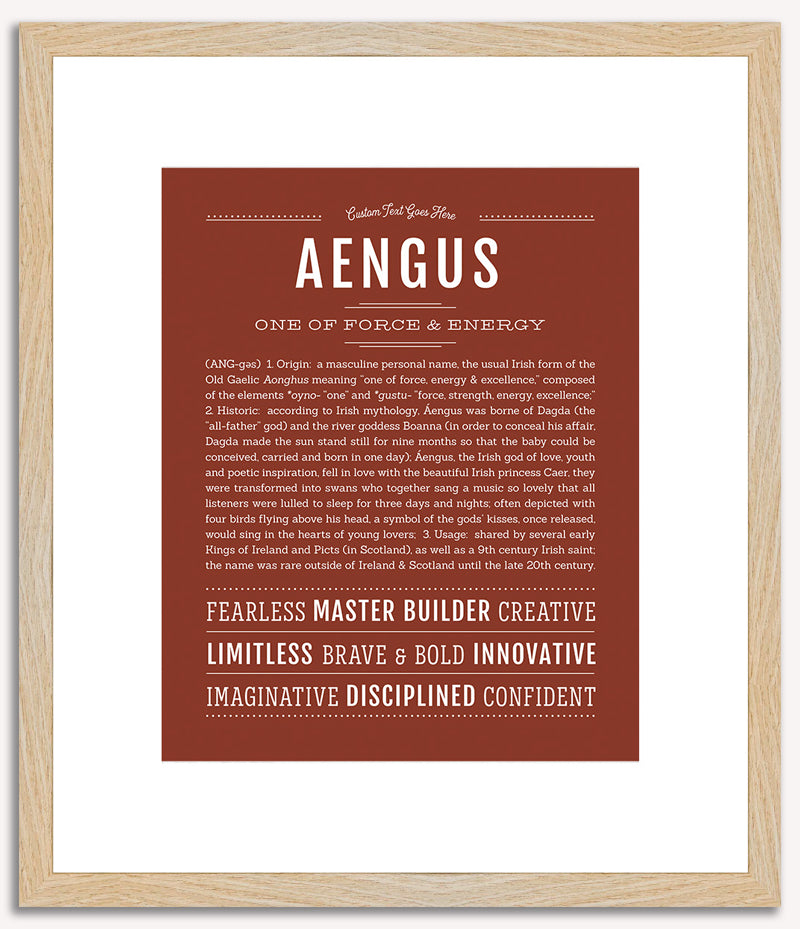 Aengus | Name Art Print