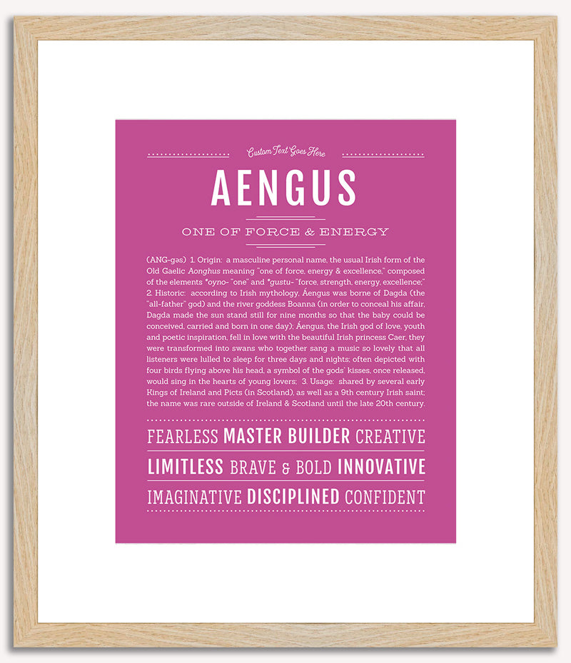 Aengus | Name Art Print