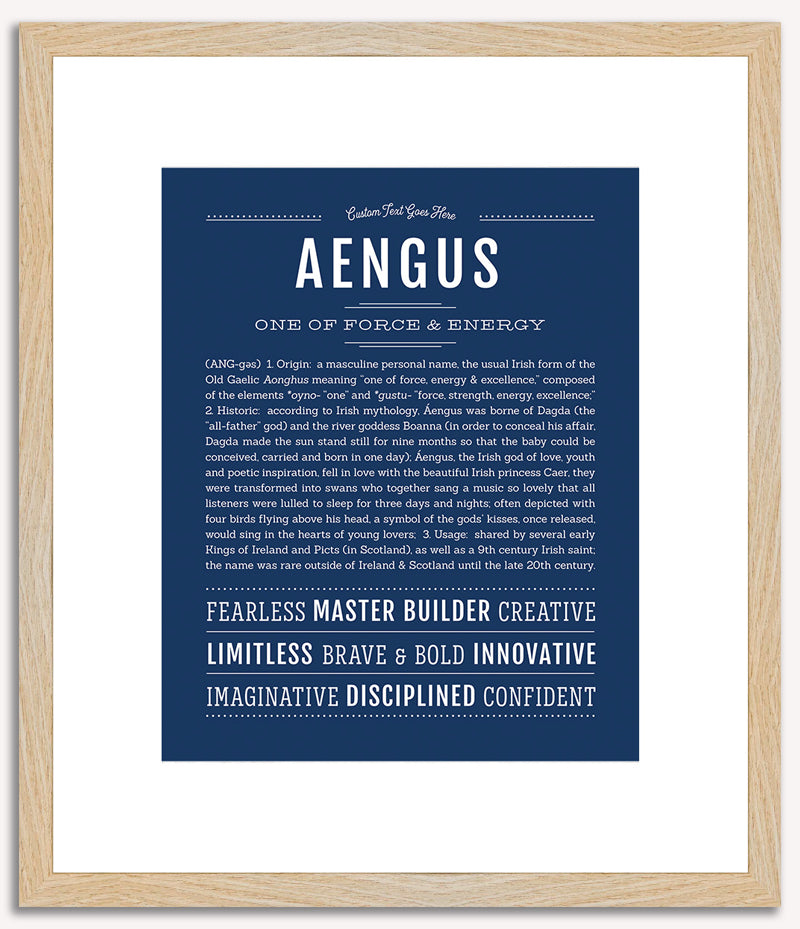 Aengus | Name Art Print