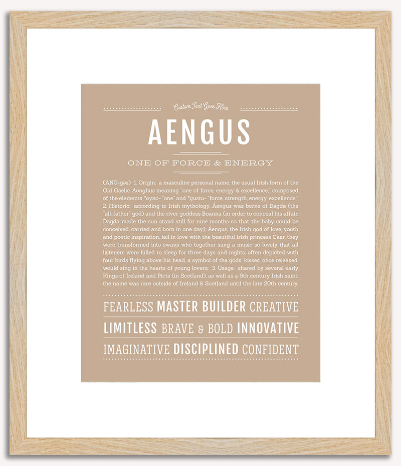 Aengus | Name Art Print