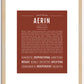 Aerin | Name Art Print