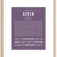 Aerin | Name Art Print