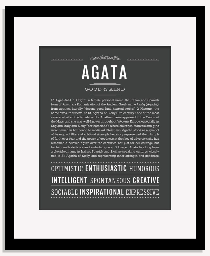 Frame Options | Charcoal Gray | Maple Frame, Matted