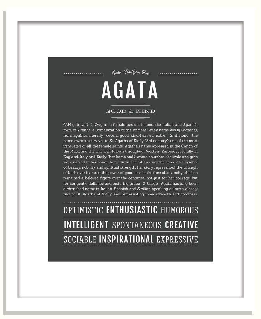 Frame Options | Charcoal Gray | Black Frame, Matted