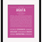 Frame Options | Dark Pink | Maple Frame, Matted