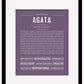 Frame Options | Deep Purple | Maple Frame, Matted