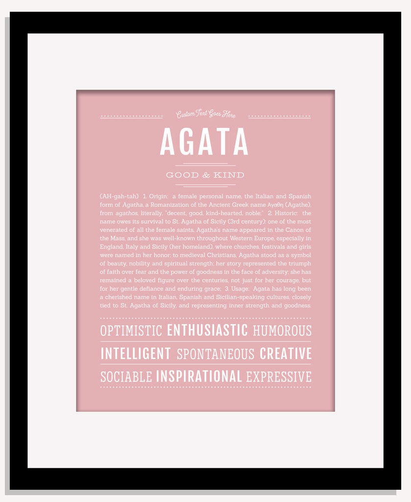 Frame Options | Dusty Rose | Maple Frame, Matted