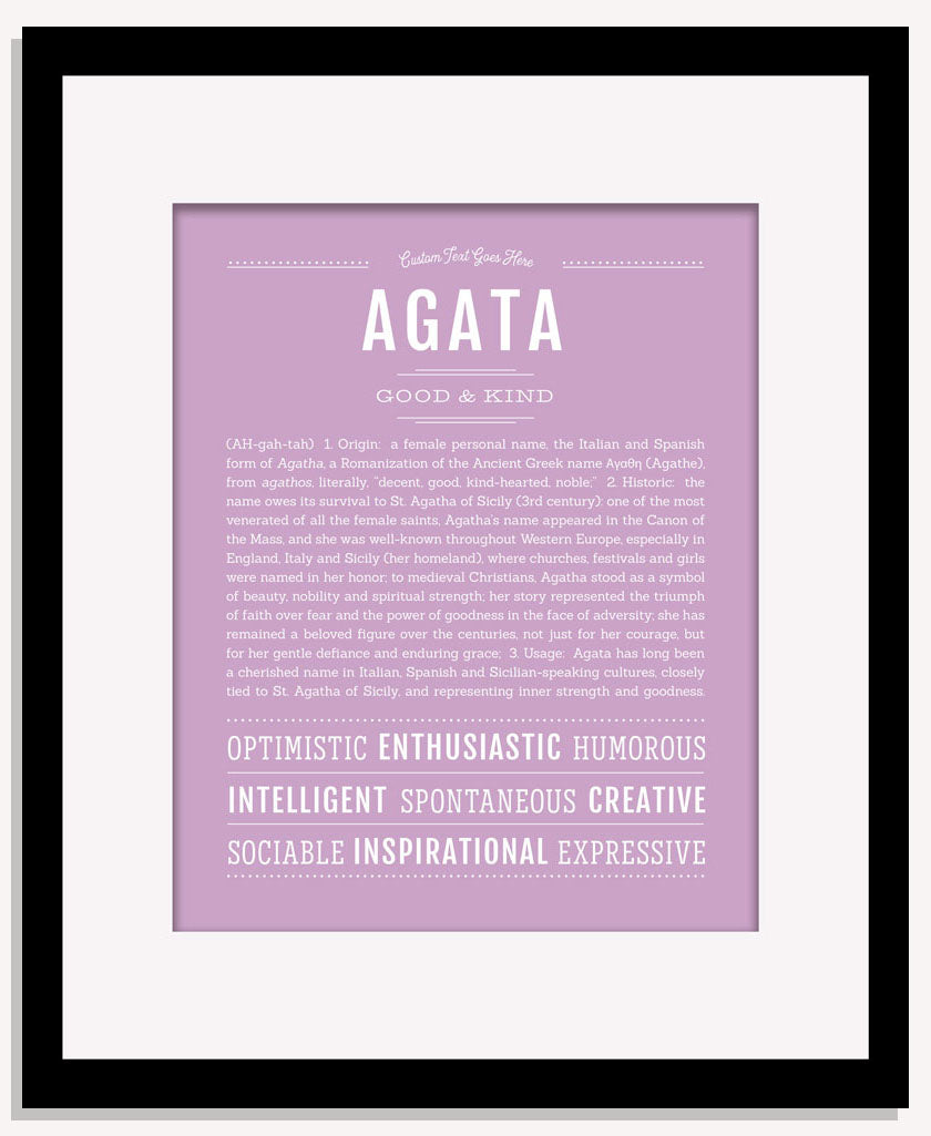 Frame Options | Lilac | Maple Frame, Matted