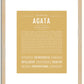 Agata | Name Art Print