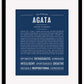 Frame Options | Midnight Blue | Maple Frame, Matted