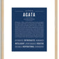 Agata | Name Art Print
