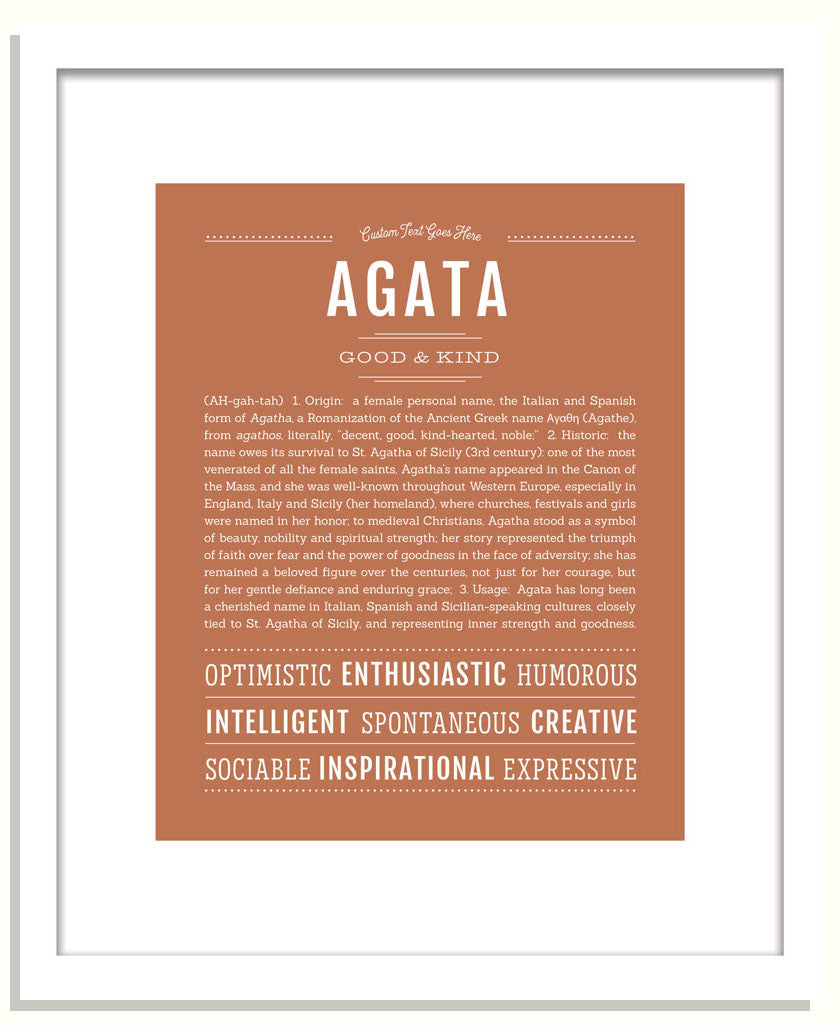 Frame Options | Terra Cotta | Black Frame, Matted