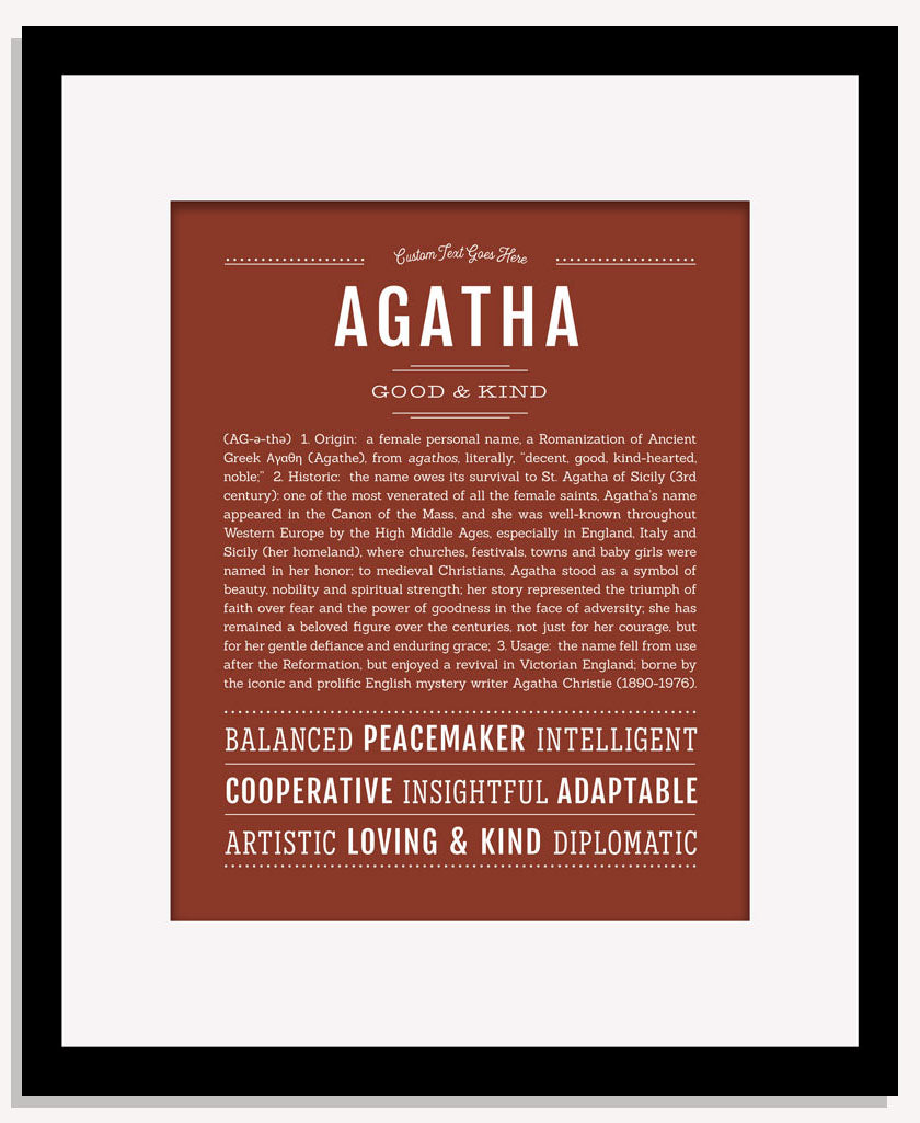 Frame Options | Bordeaux | Maple Frame, Matted