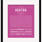 Frame Options | Dark Pink | Maple Frame, Matted