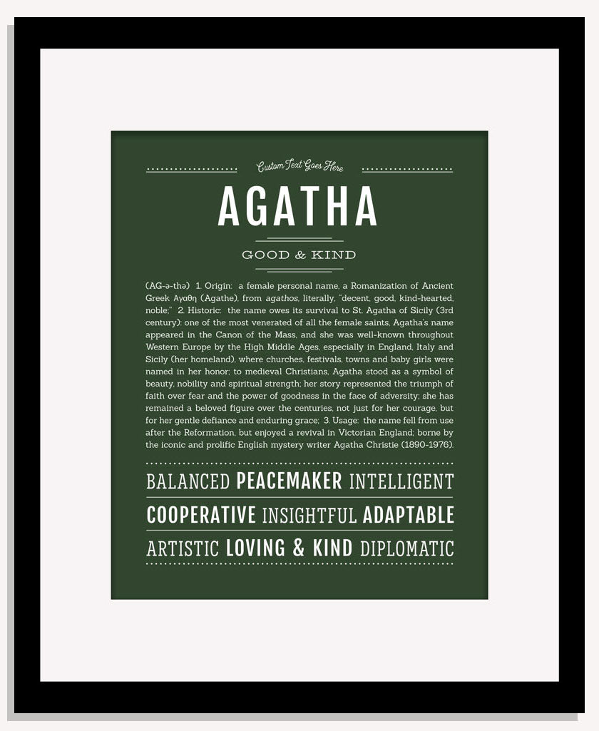 Frame Options | Deep Forest | Maple Frame, Matted