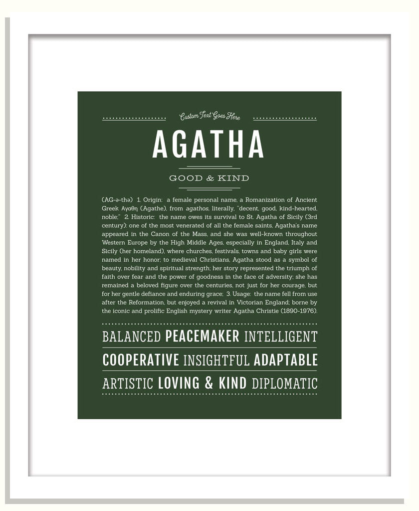 Frame Options | Deep Forest | Black Frame, Matted