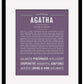 Frame Options | Deep Purple | Maple Frame, Matted