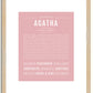 Agatha | Name Art Print