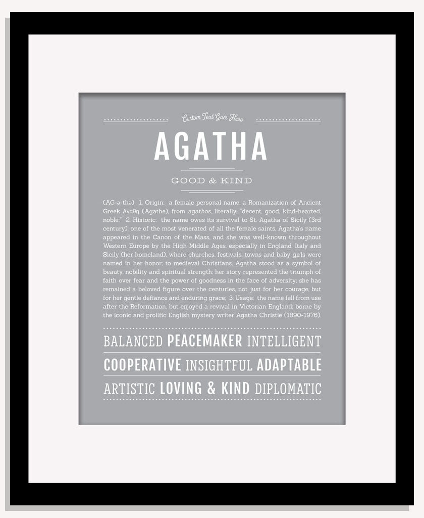 Frame Options | Light Gray | Maple Frame, Matted