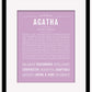 Frame Options | Lilac | Maple Frame, Matted